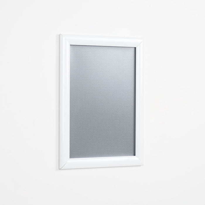 CRPT11 - Cornice a scatto frame 25mm angoli vivi PVC anti-riflesso - F.to A4