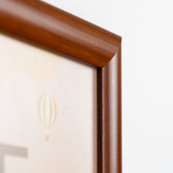 CRPT11/CWOOD - Cornice a scatto finitura legno frame 25mm PVC anti-riflesso - F.to A4