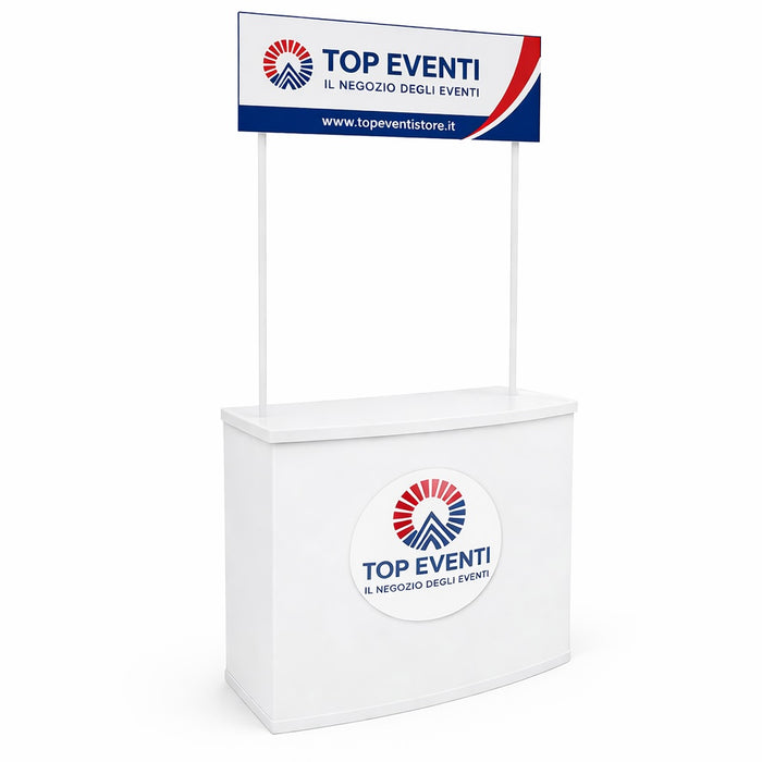 Desk Promozionale in PVC con Insegna e borsa trasporto