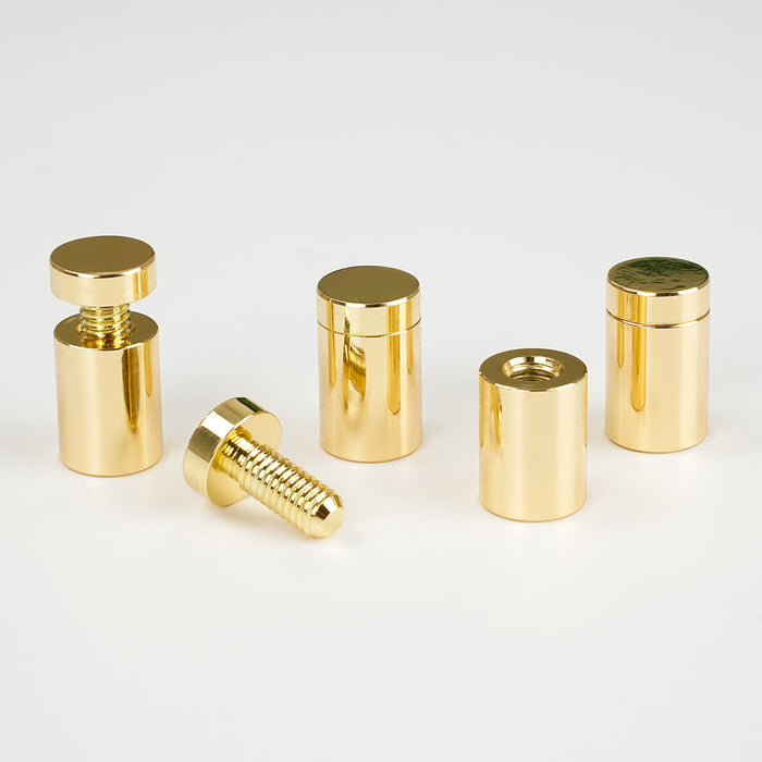 DIST12 - Distanziale MAXI ottone lucido Gold 19x25mm