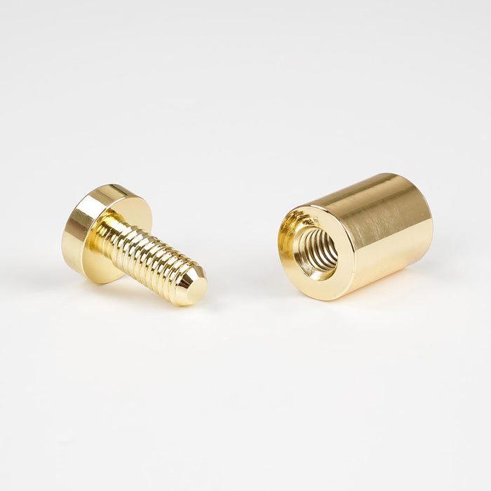 DIST12 - Distanziale MAXI ottone lucido Gold 19x25mm