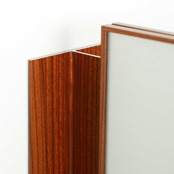FLT-BW2115 - Targa linea Flat a bandiera finitura legno 21x15H cm (A5H)