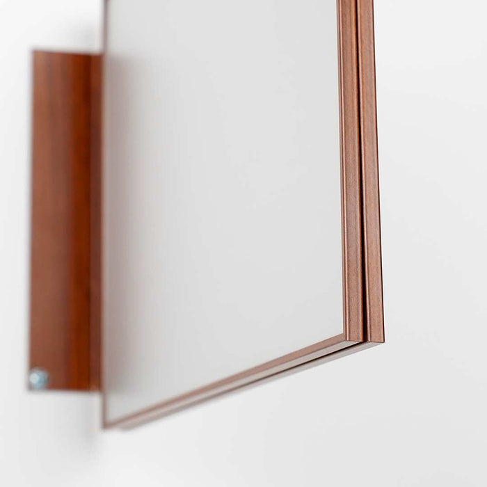 FLT-BW2115 - Targa linea Flat a bandiera finitura legno 21x15H cm (A5H)
