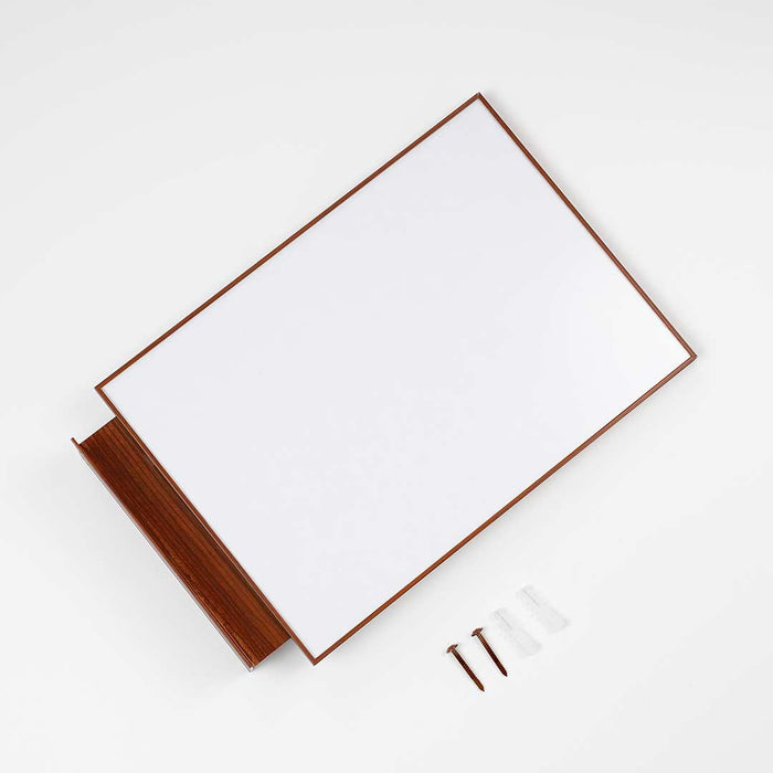 FLT-BW2115 - Targa linea Flat a bandiera finitura legno 21x15H cm (A5H)