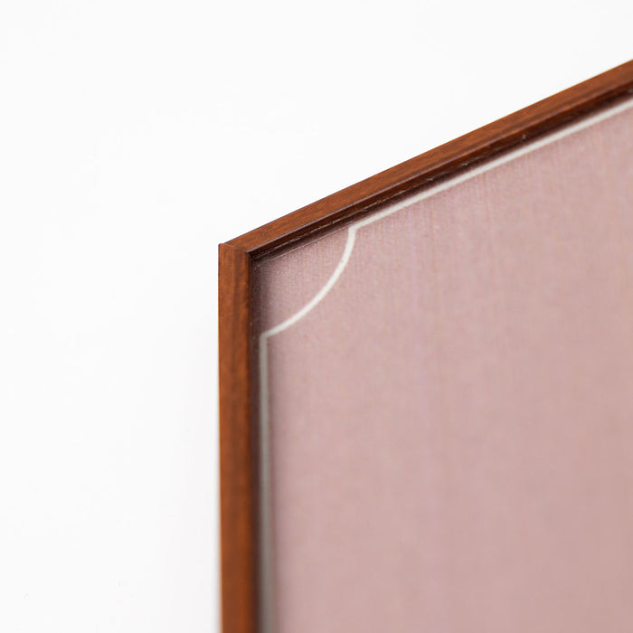 FLT-PW1015 - Targa linea Flat a parete finitura legno 10x15 cm (A6)