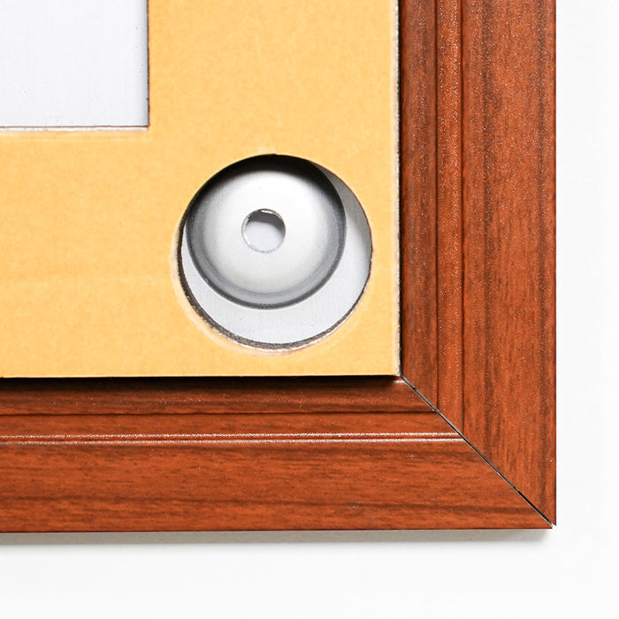 FLT-PW1015 - Targa linea Flat a parete finitura legno 10x15 cm (A6)