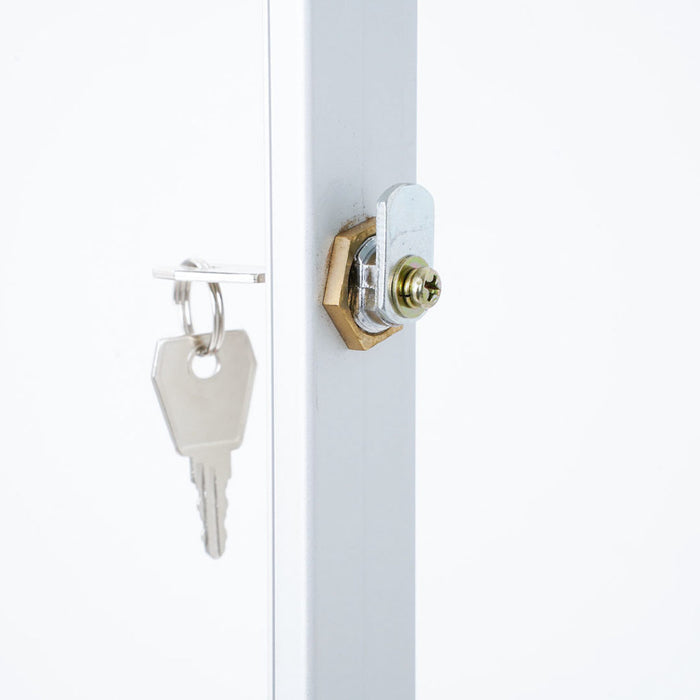 Bacheca A3 Con Chiusura A Chiave - Per Esterni/Interni, Impermeabile, Vetro Antishock, Per Poster, Menu, Avvisi - Foto 5