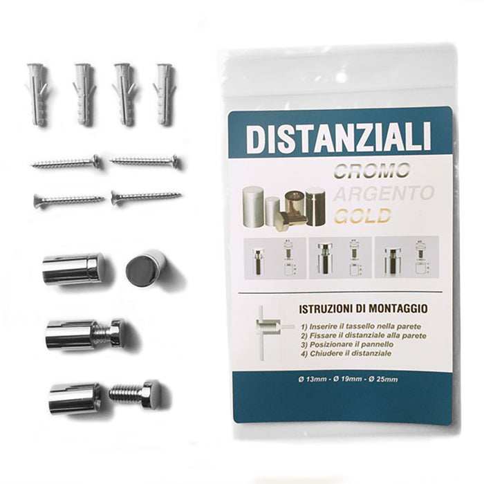DIST04 - Distanziale in alluminio 19x13mm