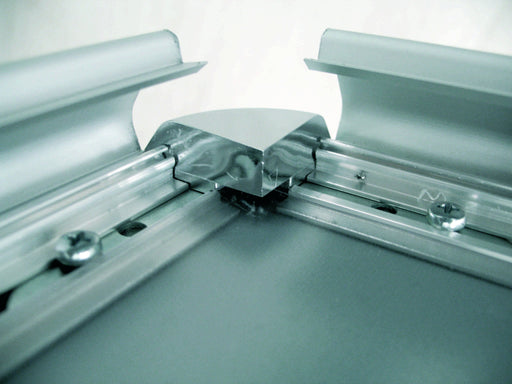 PrimeMatik - Cornice per poster con chiusura a scatto in alluminio  anodizzato formato A4 240x325mm