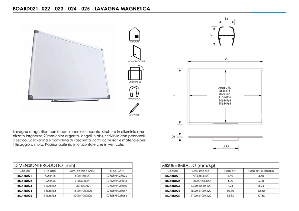 Eichhorn Lavagna magnetica - Eurospin Online Store Eichhorn Lavagna magnetica - Eurospin Online Store