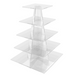 Alzata plexiglass 5 ripiani quadrati - Top Eventi Store