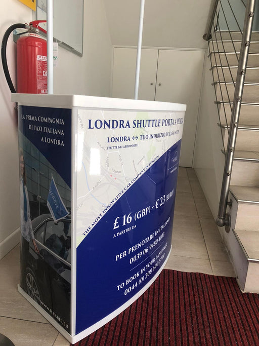 Desk Promozionale in PVC con Insegna e borsa trasporto - Top Eventi Store (14456250)